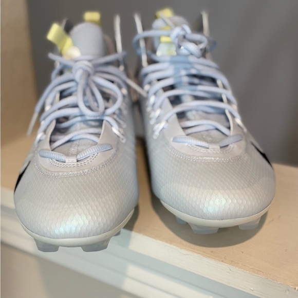 Nike Huarache 9 Elite Mid Lax SE Grey Cleats FV6149-001 Men's Size 12 - Picture 7 of 9